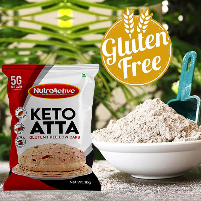 NutroActive Keto Atta Gluten Free Ultra Low Carb Flour - 1kg