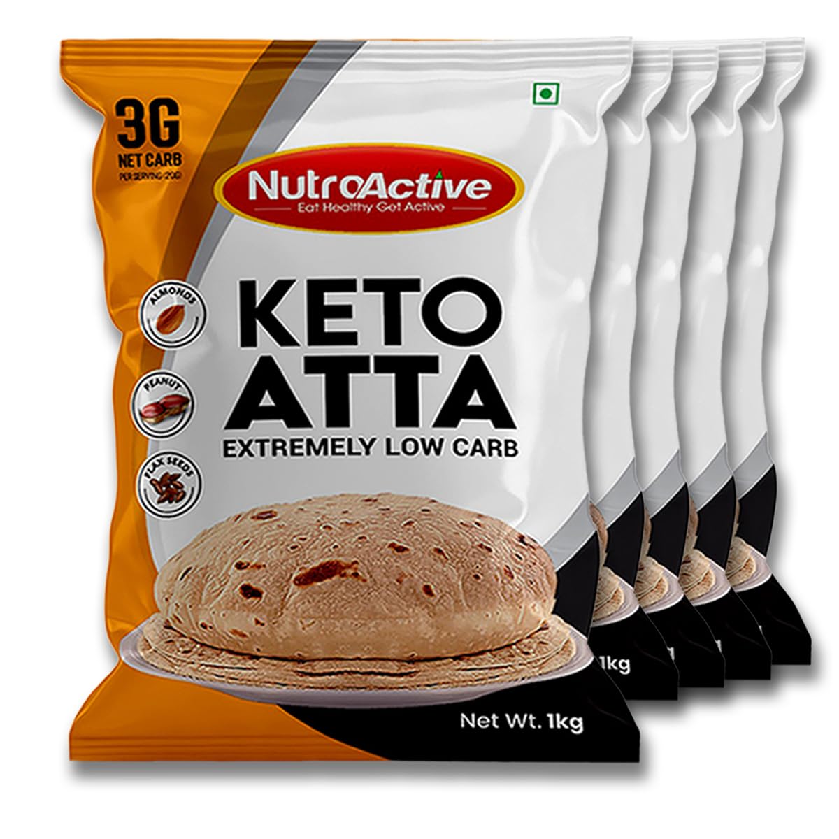 NutroActive Low Carb Keto Atta for Weight Loss | High Protein