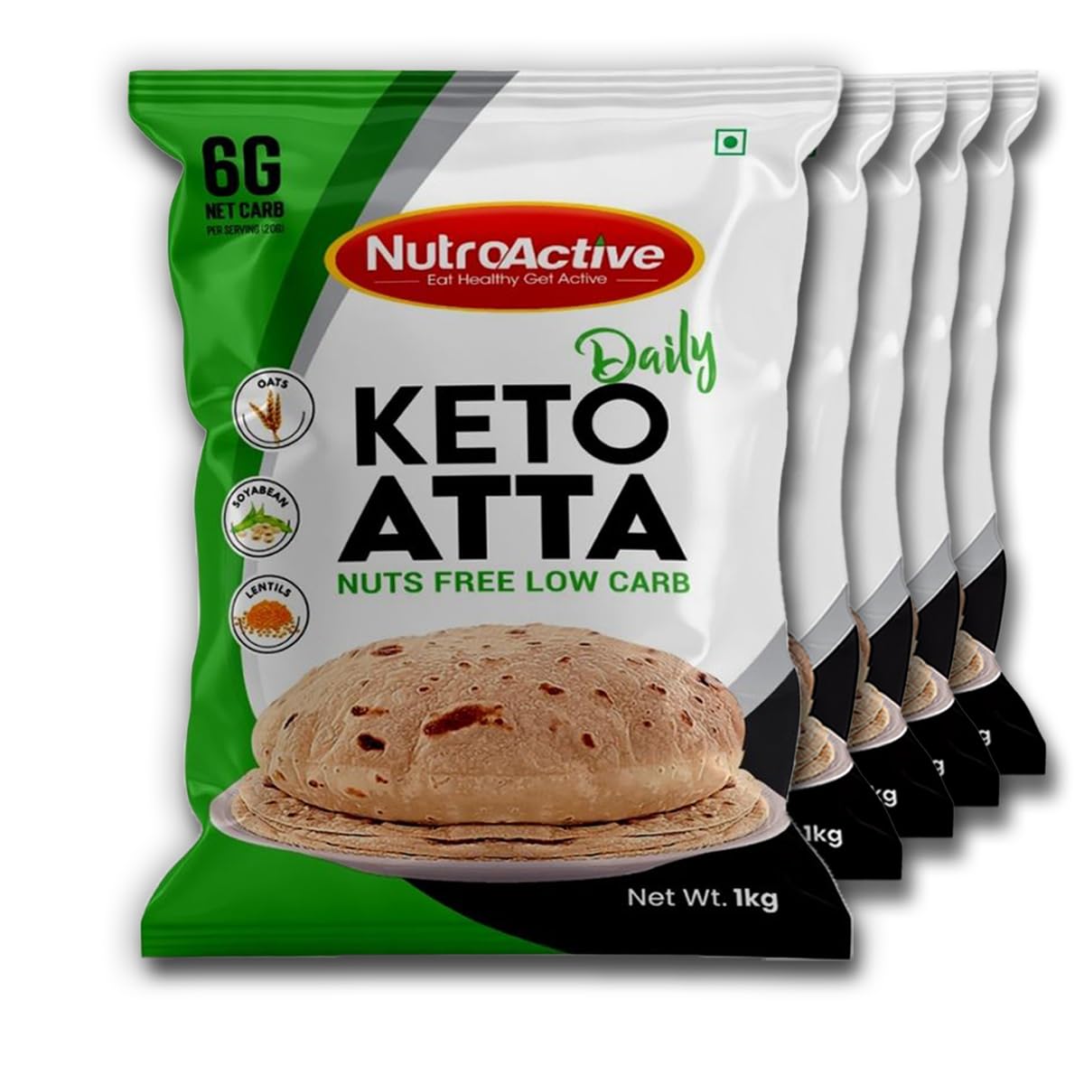 NutroActive Keto Atta Daily | Nuts Free Low Carb Atta