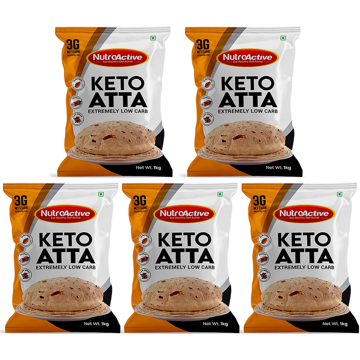NutroActive Keto Atta Net Carb 3g Extremely Low Carb Flour