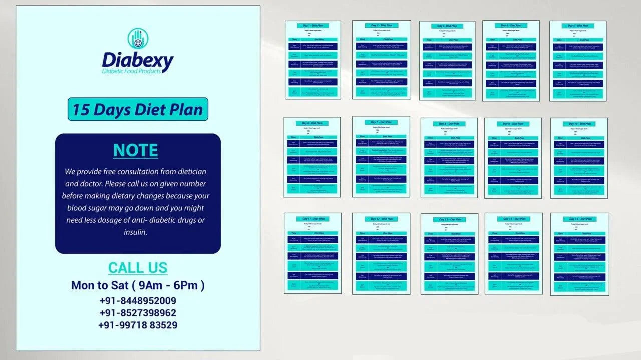 15 days Diet chart for diabetic patient
