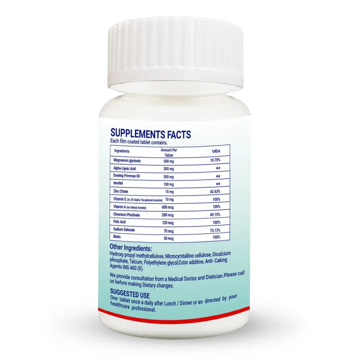 Ingredients of Diabexy Reversol Tablet - 30 Tablets