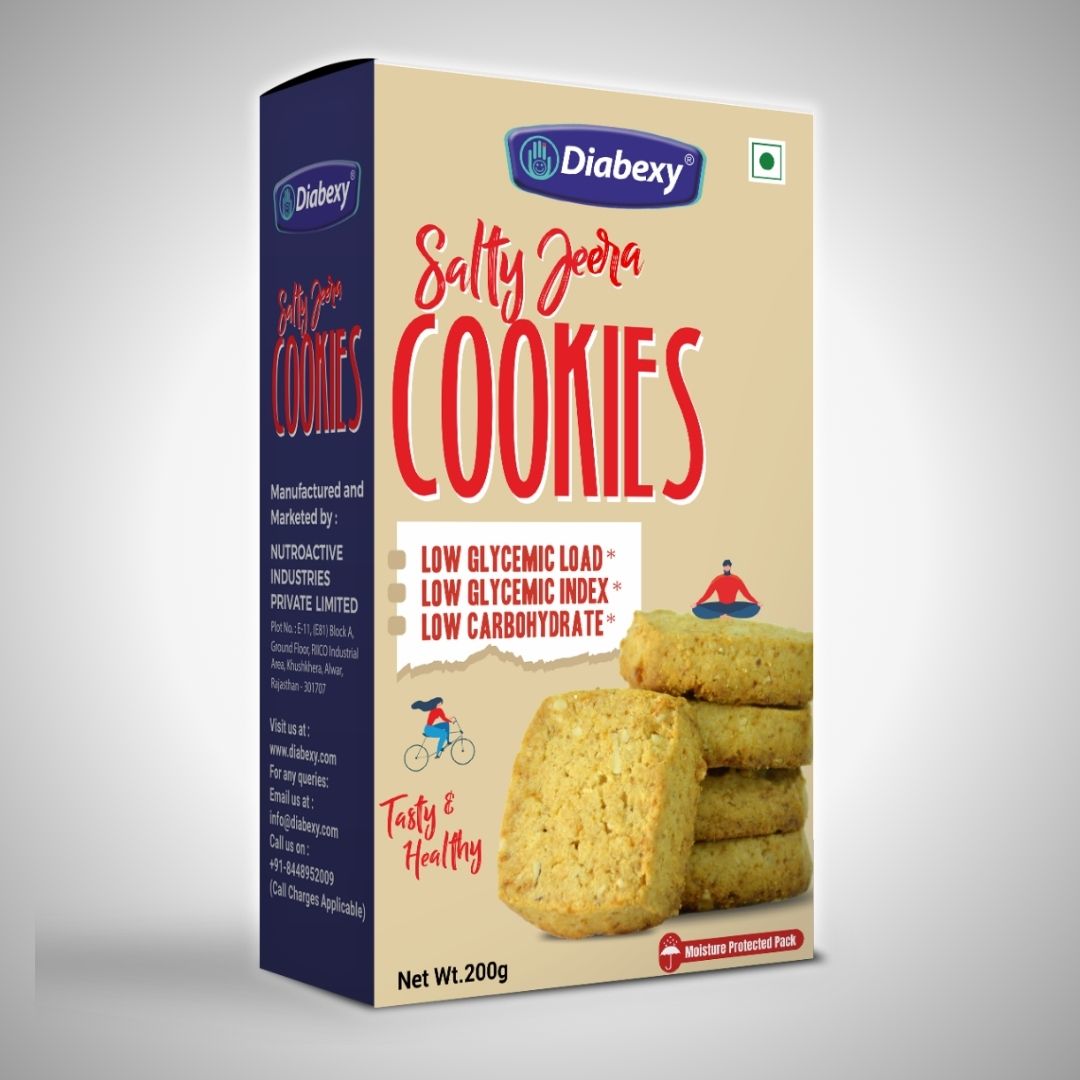 Diabexy Jeera Cookies Salted - 200g