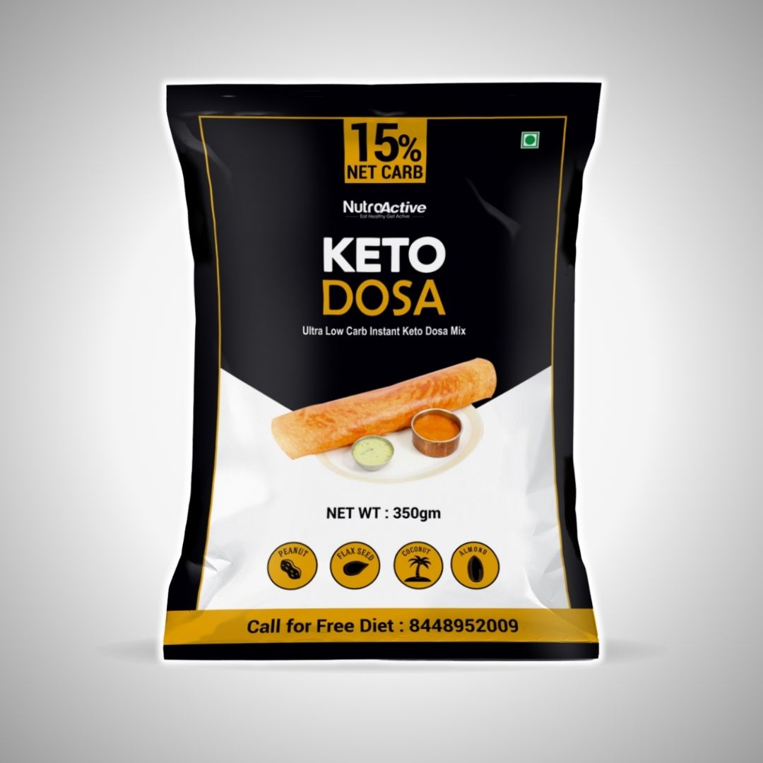 NutroActive Keto Dosa Mix, Low Carb Gluten Free - 350g