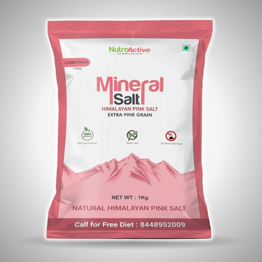 NutroActive MineralSalt Himalayan Pink Rock Salt Extra Fine Grain - 1 kg