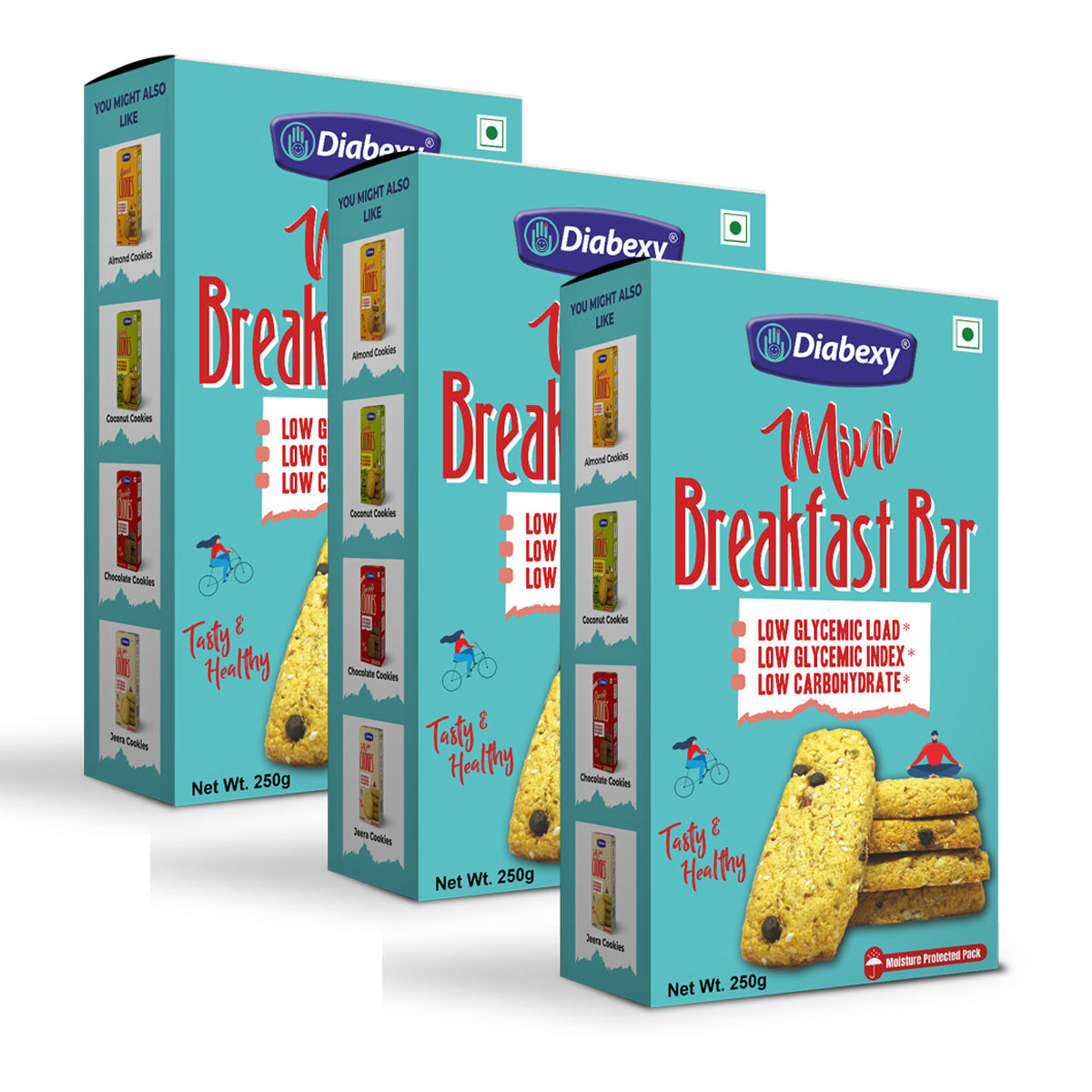 Diabexy Mini Breakfast Bar - 250g