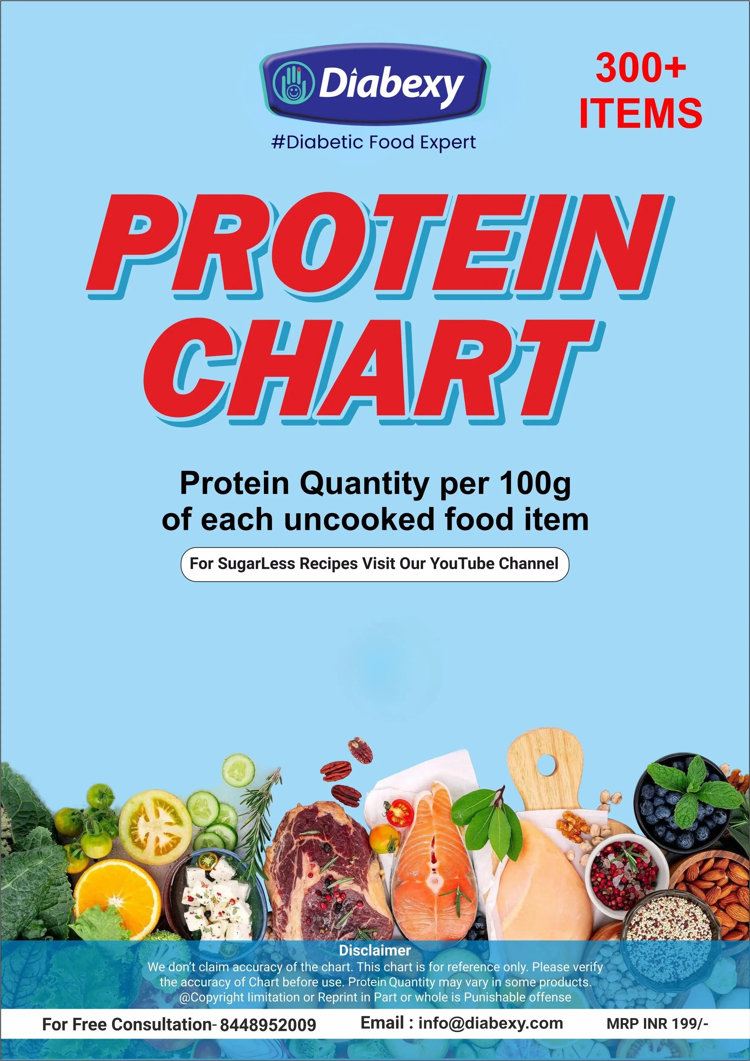 Diabexy Protein Chart Support Muscle & Diet Goals