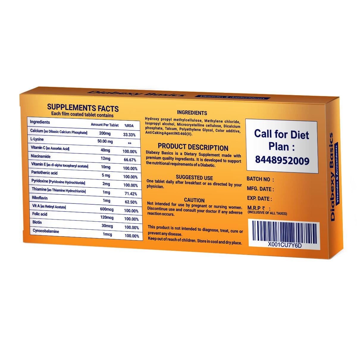 Buy Diabetes Care Tablet - Sugar Care | Diabetes kit | Diabexy
