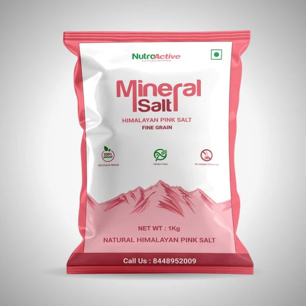 NutroActive MineralSalt Himalayan Pink Rock Salt- 1 kg