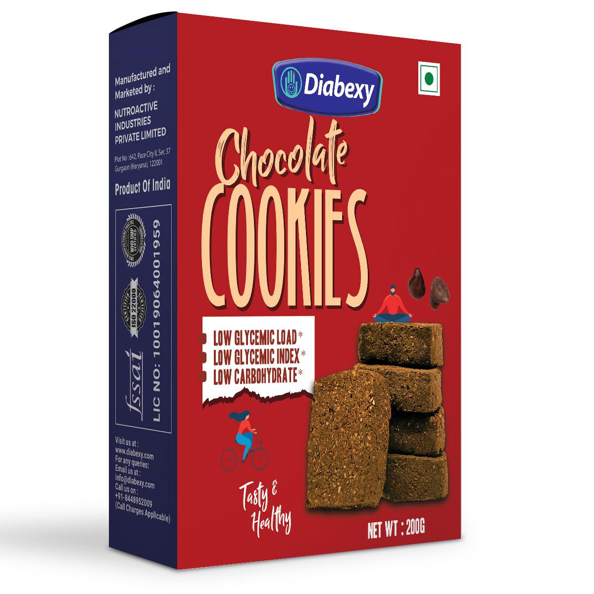 Diabexy Chocolate Cookies - 200 gm - Diabexy