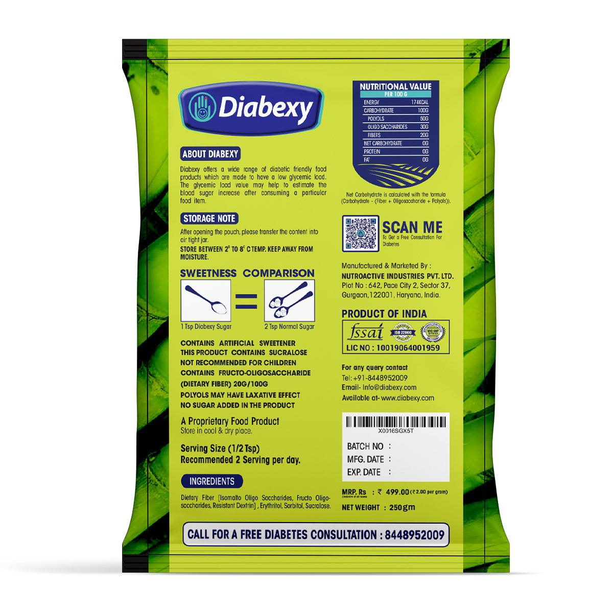 Diabexy Sugar Free Sweetener - 250g - Diabexy