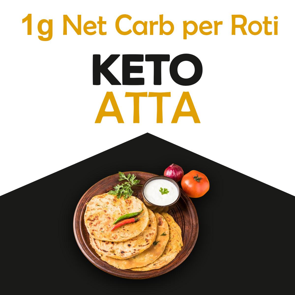 NutroActive Keto Atta (1g Net Carb Per Roti ) Extremely Low Carb Flour - 5kg - Diabexy