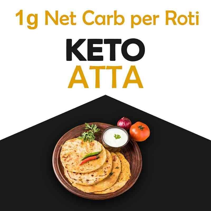 NutroActive Keto Atta Net Carb 4% Extremely Low Carb Flour - 1kg - Diabexy