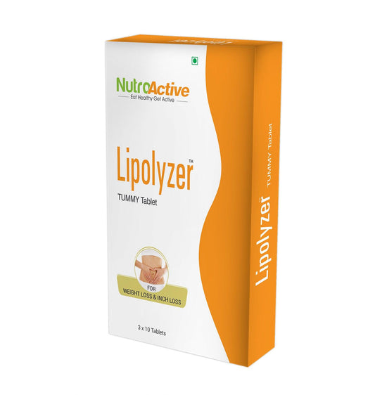 Nutroactive Lipolyzer Tummy Fat Burner - Pack of 30 Tablets - Diabexy