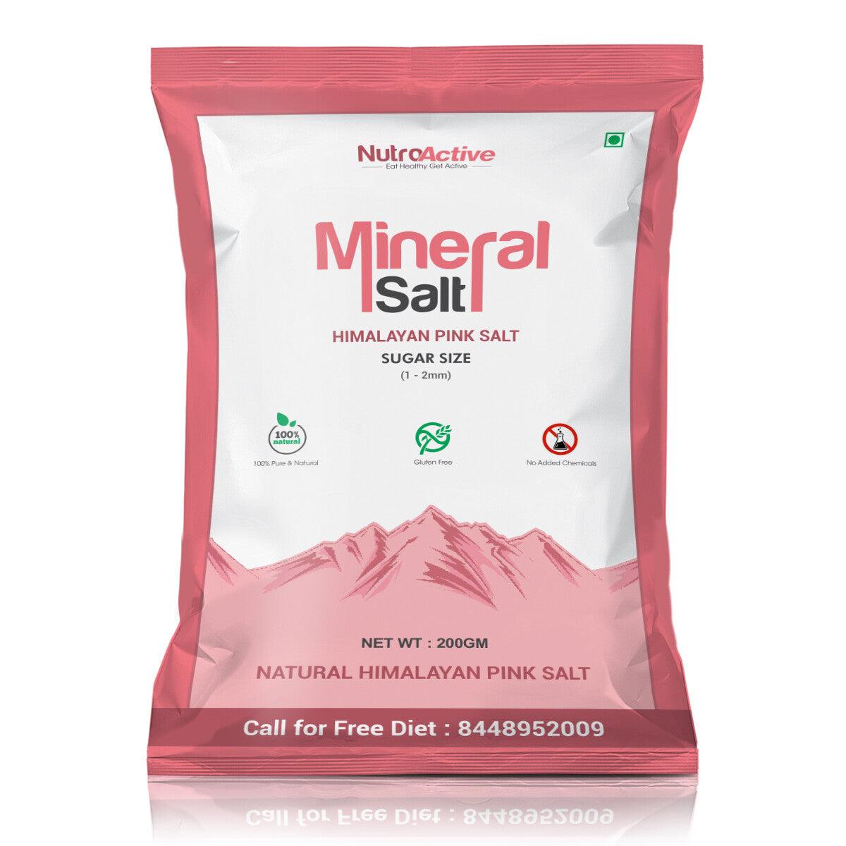 NutroActive Mineral Himalayan Pink Salt Extra Fine Grain, 0 -0.5 mm 200 gm - Diabexy