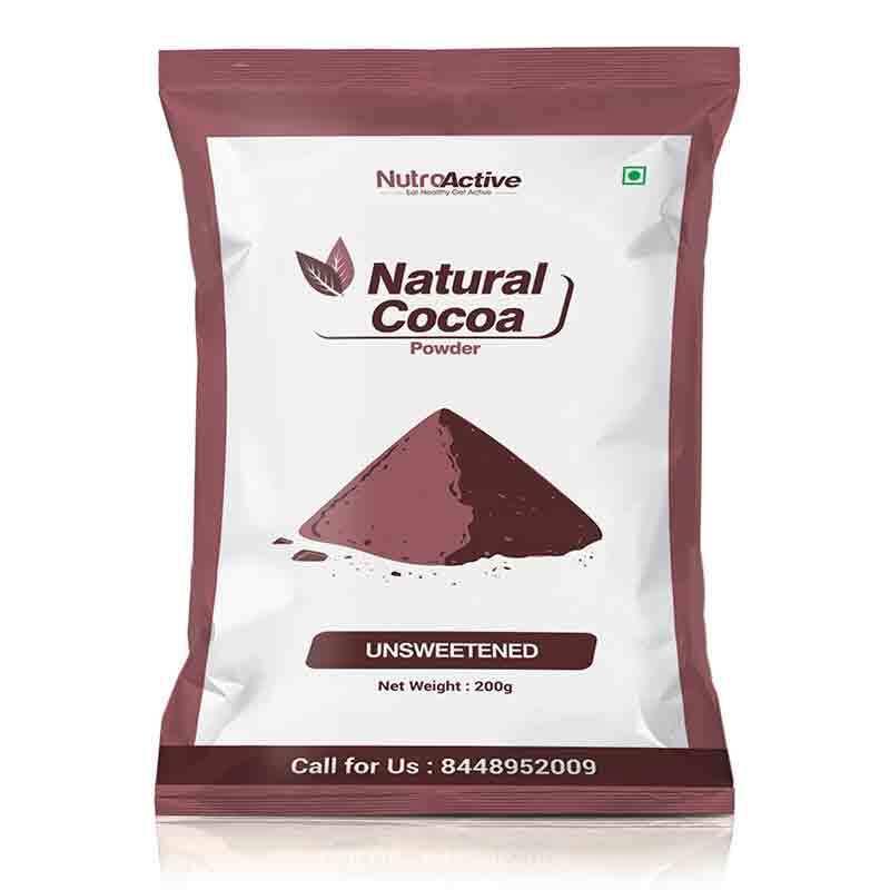 NutroActive Natural Cocoa Powder Unsweetened 150 gm - Diabexy